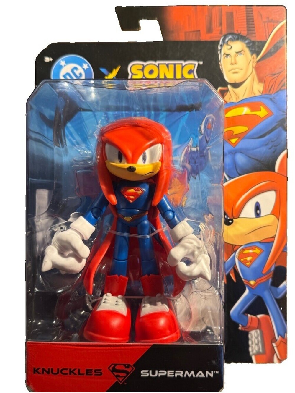 DC x Sonic Knuckles as Superman 5” Figure JAKKS Pacific 42903 NEW SEALED